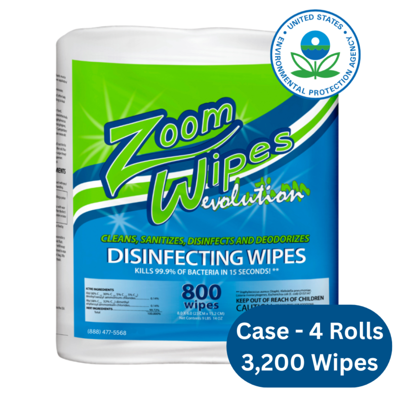 4 Rolls Per Case 3200 Wipes 17