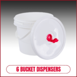 6 BUCKET DISPENSERS